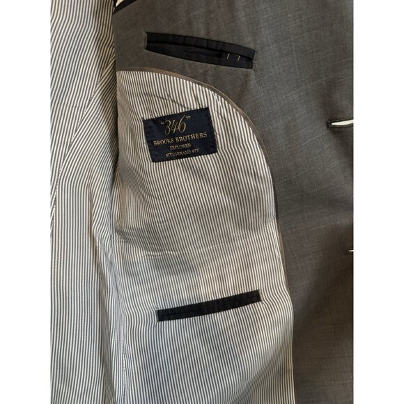 “346” Brooks Brothers Explorer Fitzgerald Fit Coat Blazer Jacket Sz 38R - Picture 8 of 11